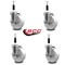 Service Caster 5'' Nylon Swivel 7/8'' Expanding Stem Caster Set with Brake, 4PK SCC-EX20S514-NYS-TLB-78-4 - alternate 4